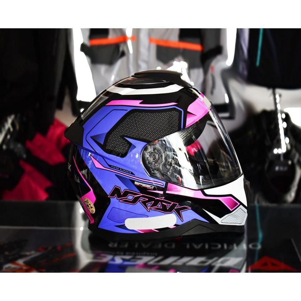 Capacete Norisk Razor Speedmax Rosa Roxo | Casas Bahia