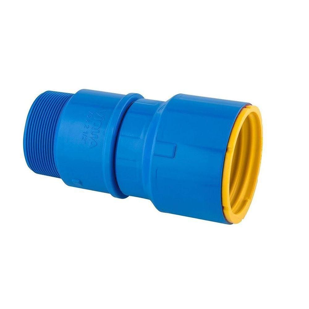 Conexão Adaptador Fêmea Engate Rápido Roscável 3`` Azul