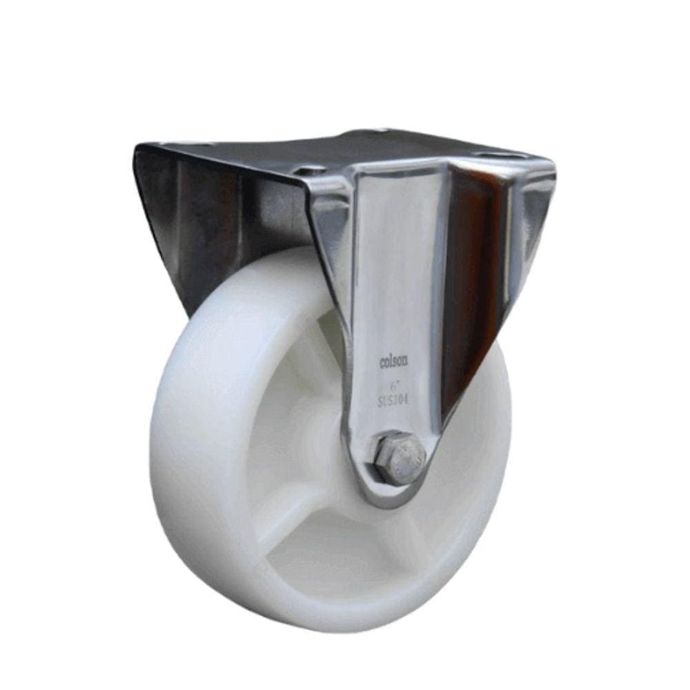 Roda Rodízio Inox 8x2 Fixa Para Carreta Lancha Jet Até 800kg