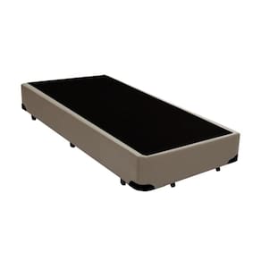 Cama Box Solteiro Acolchões Sintético Bege 40x78x188