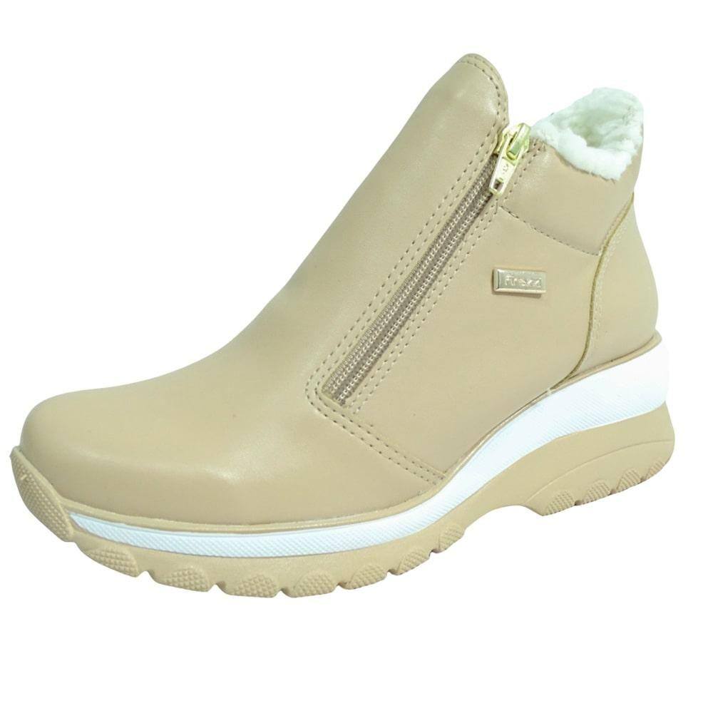 Bota feminina cano curto firezzi (2 fivelas) - R$ 175.90, cor Marrom (cano  baixo, com salto baixo) #43227, compre agora | Shafa