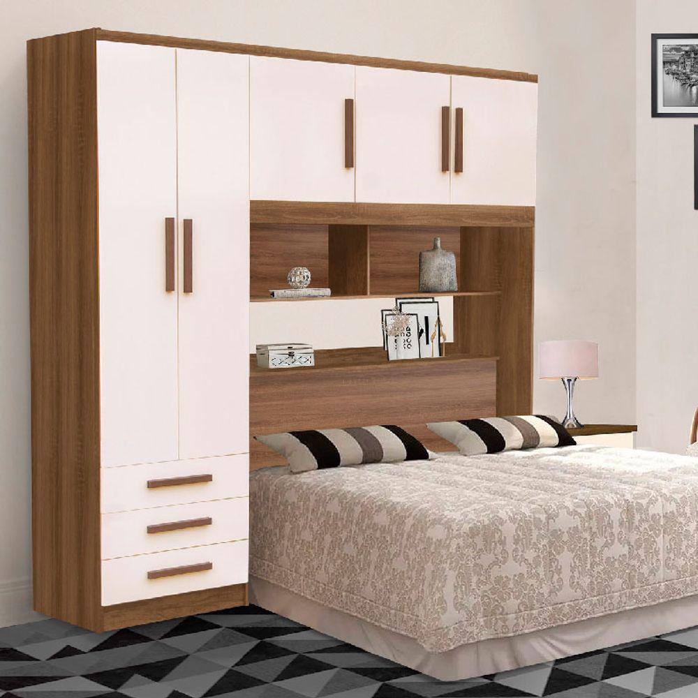 Cabeceira com bau 1 60 promocao | Casas Bahia