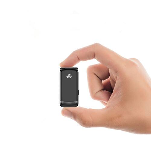 Mini Flip Phone Bluetooth Telefone Pequeno Criativo