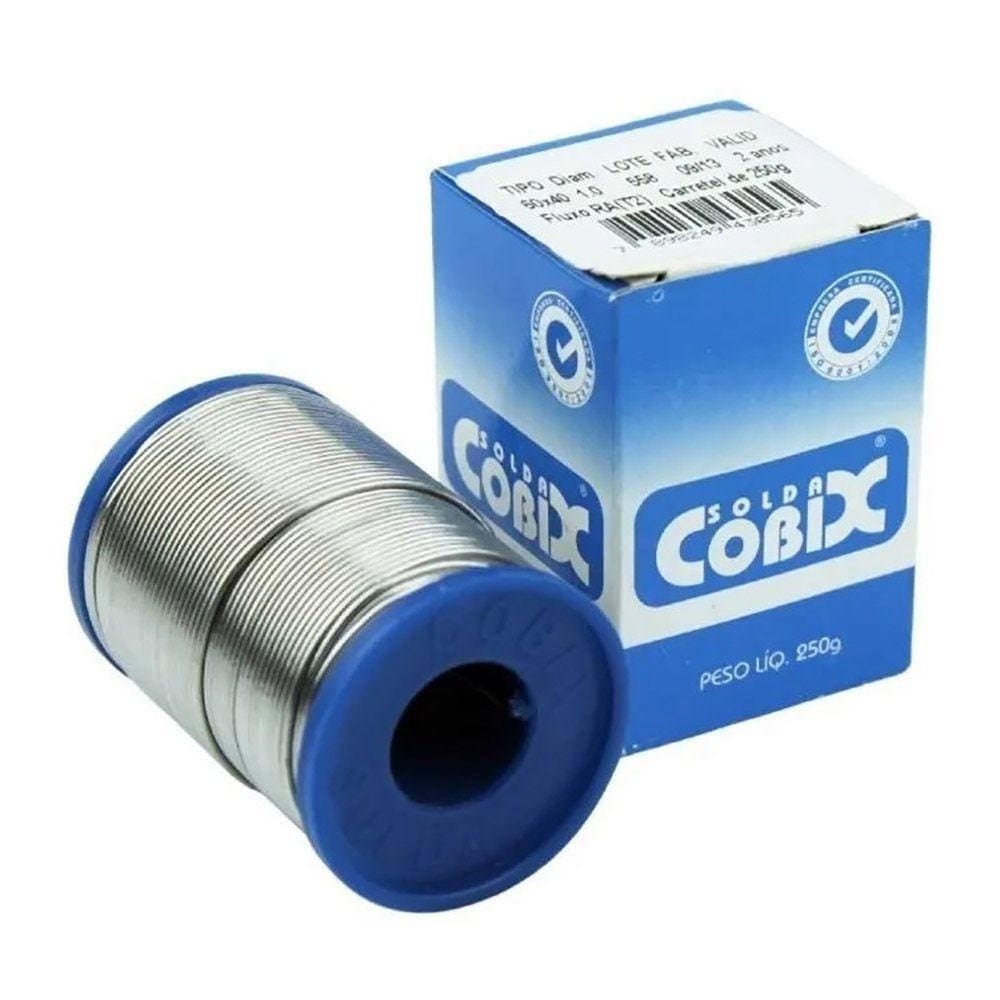 Solda Estanho 250 GR - 1.0 mm- Cobix