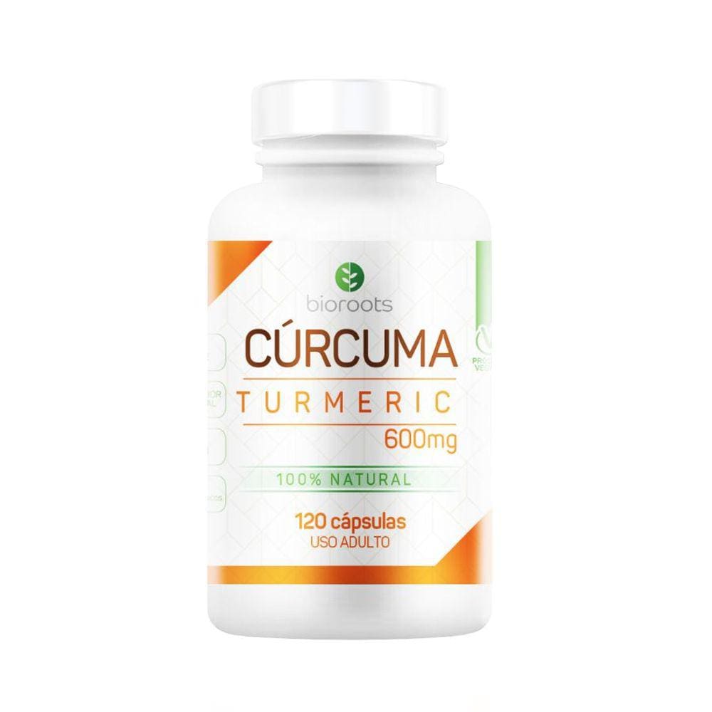 Turmeric Curcuma 500Mg Com 120 Cápsulas - Bioroots