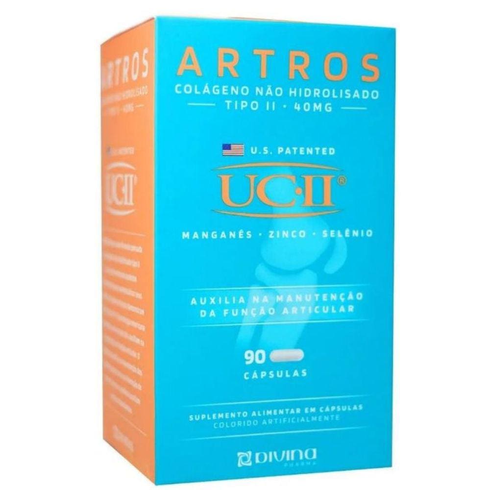 Artros Colageno Uc-Ii 40Mg (90 Caps) Tipo Ii - Divina Pharma