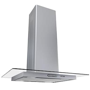 Coifa Ilha 75cm Vidro Reto Fogatti Inox 110v