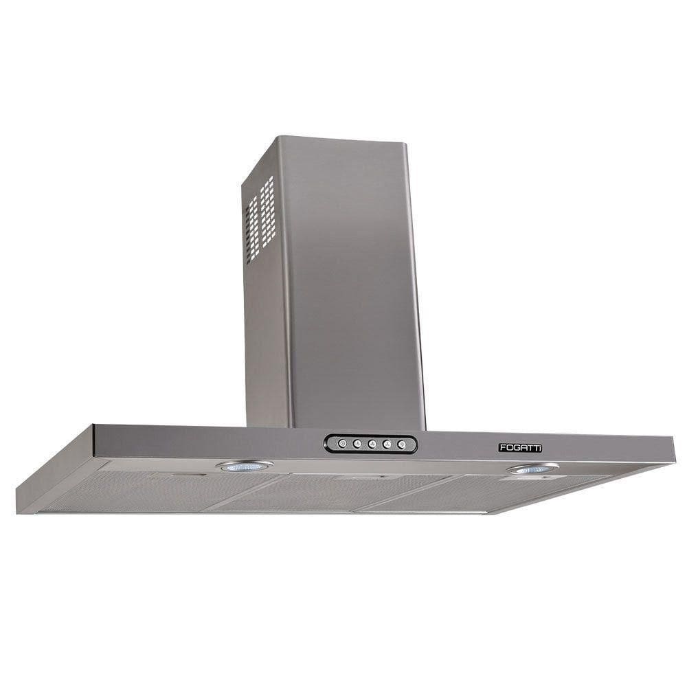 Coifa De Parede 90cm Retangular Duto Slim Fogatti Inox 110v