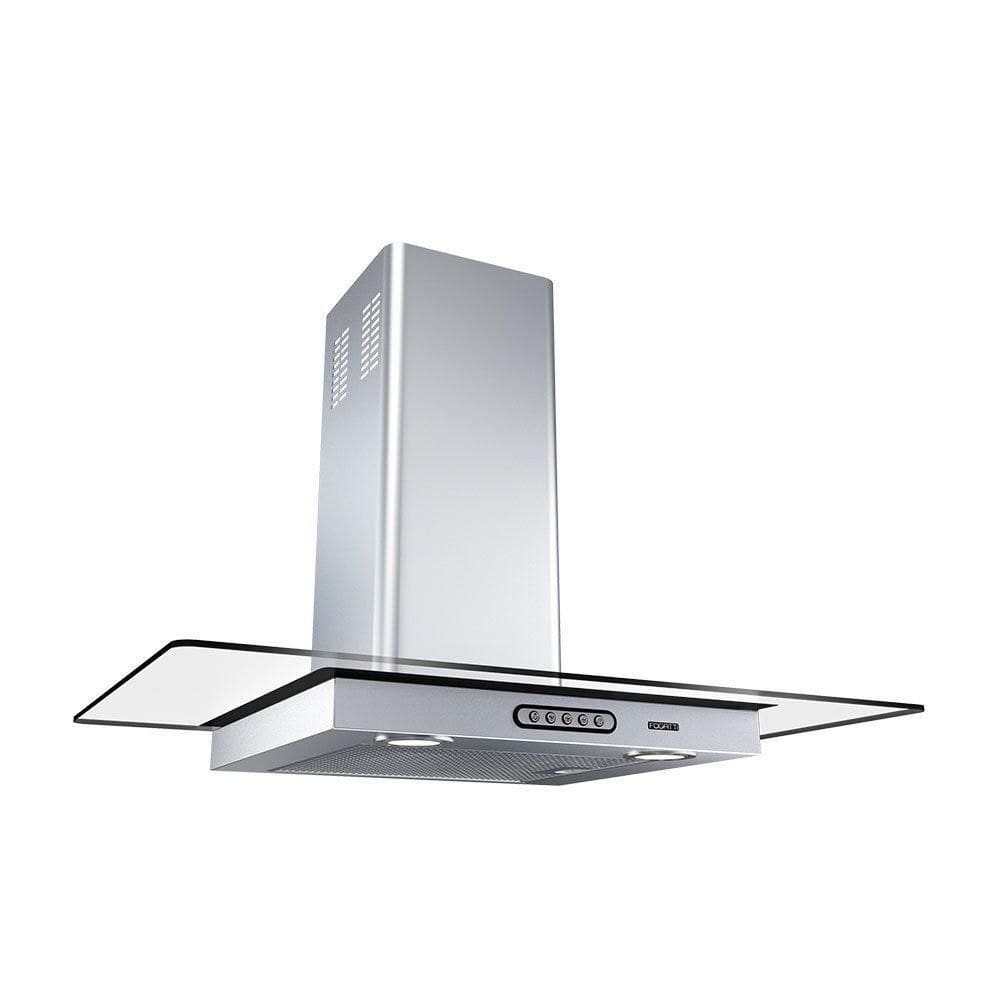 Coifa De Parede 75cm Vidro Reto Duto Slim Fogatti Inox 220v