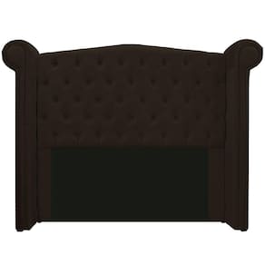 Cabeceira Estofada Veneza 140 Cm Casal Corano Marrom