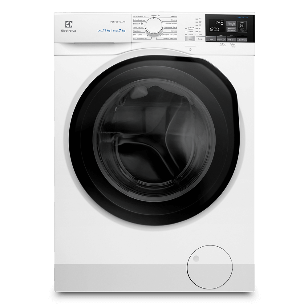 Lava e Seca Electrolux 11 Kg Perfect Care Inverter com Agua Quente e ...