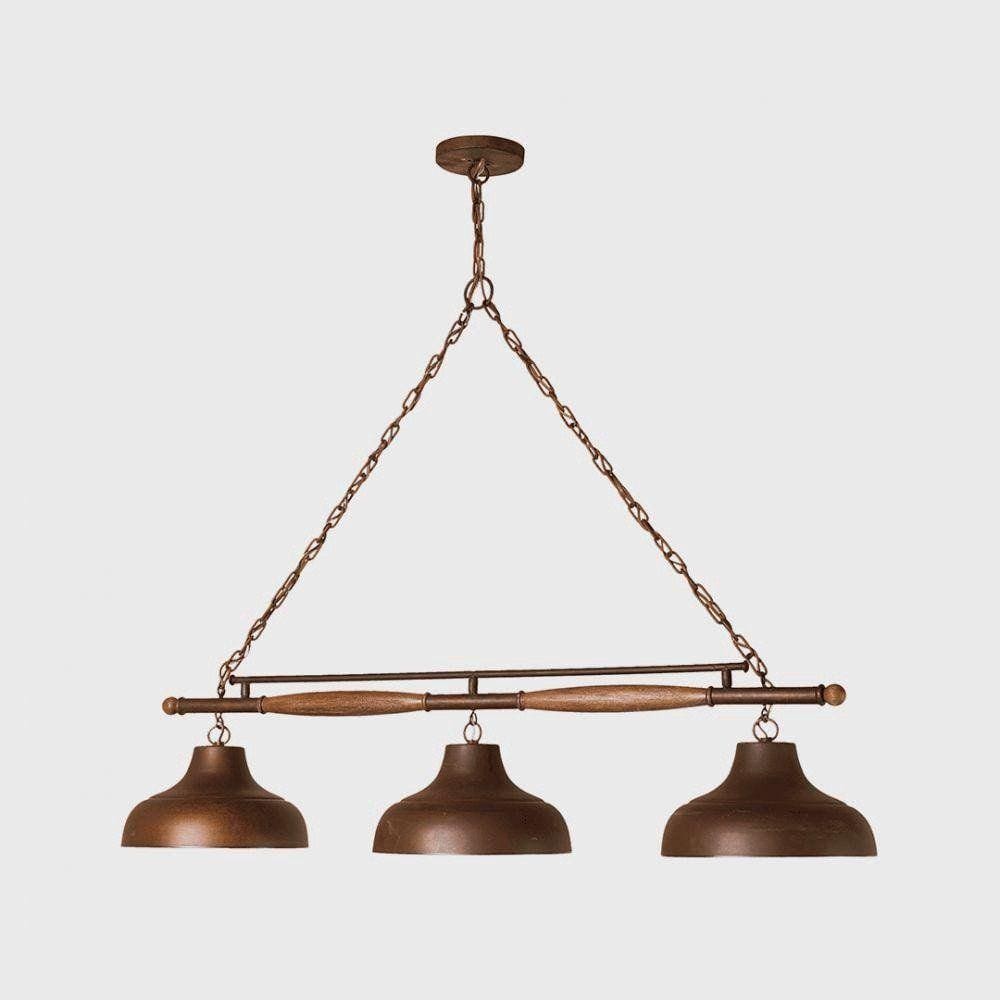 Trilho Madelustre Billiar Estancia para 3 lâmpadas 127/220V