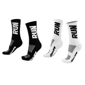 Kit 02 Pares Meia Corrida HUPI Run Preto e Branco