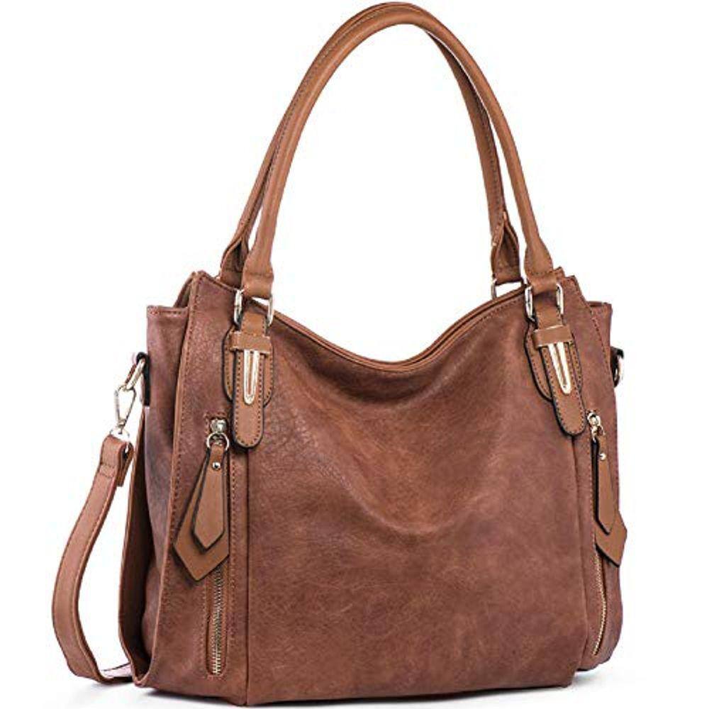 brown leather tote bolsas on sale