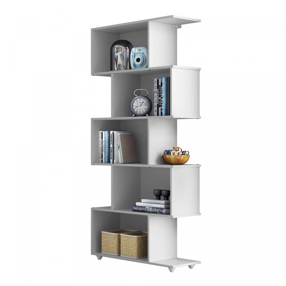 Estante Vertical 5 nichos branco Tigus Moveis