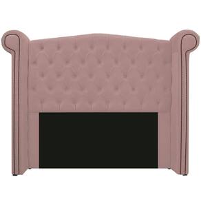 Cabeceira Estofada Veneza 160cm Queen Size Suede Rosê