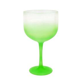 Taça de Gin Acrílico Verde Neon e Branca Shelby 500mL