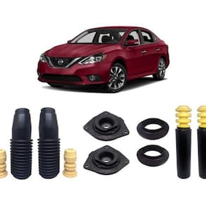 Kit 4 Coxim Dianteiro Batente Traseiro Sentra 2017 2018 2019