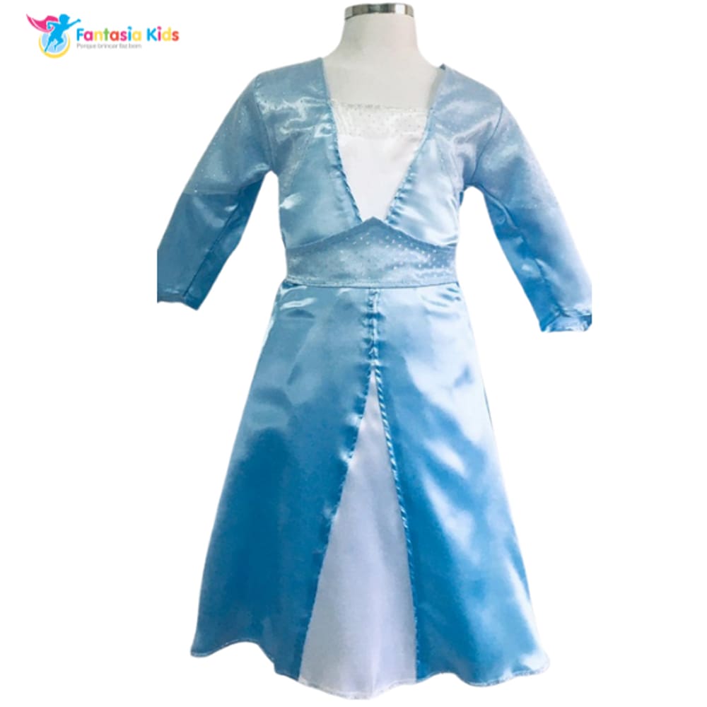 FANTASIA FROZEN ELSA DESCARTAVEL 3 a 6 ANOS - FANTASIA FROZEN ELSA