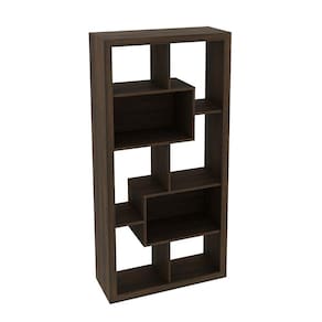Estante Livreiro Multiuso Com Nichos E1712 Rústico - Tecno Mobili