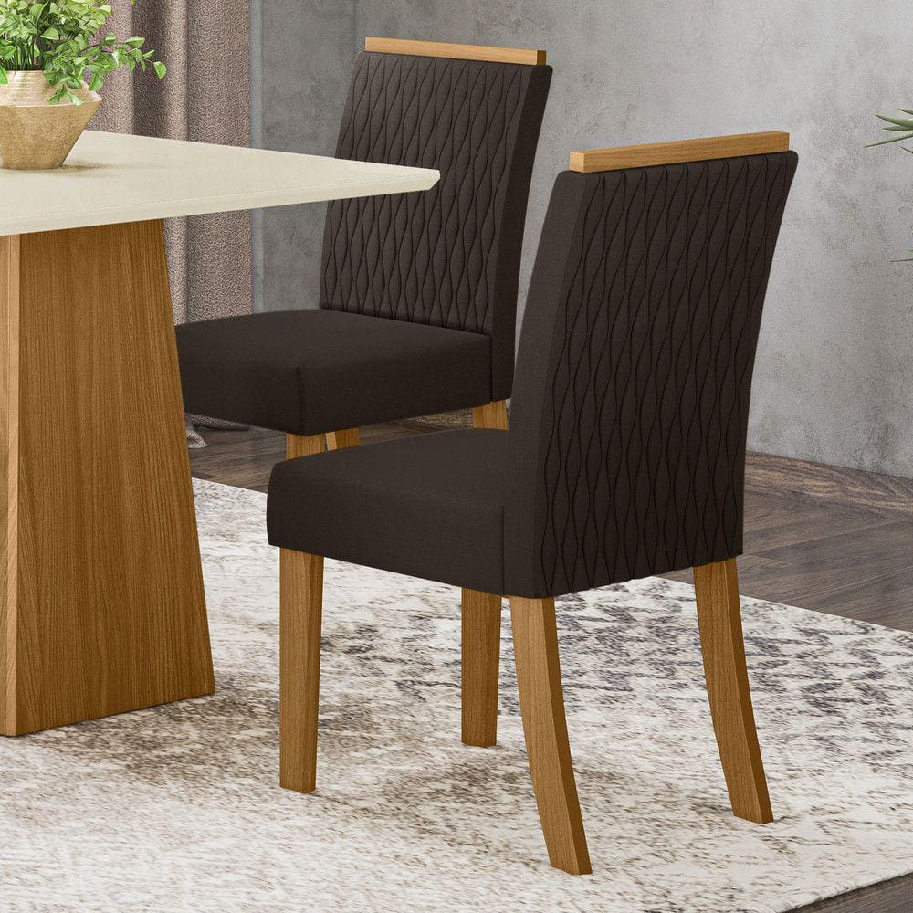 Conjunto 02 Cadeiras Estofadas Rita Henn