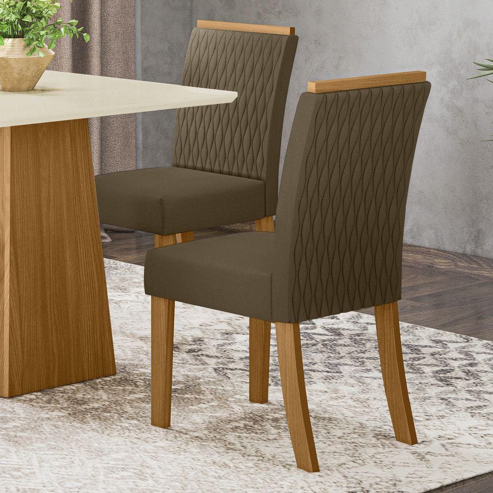 Conjunto 02 Cadeiras Estofadas Rita Henn