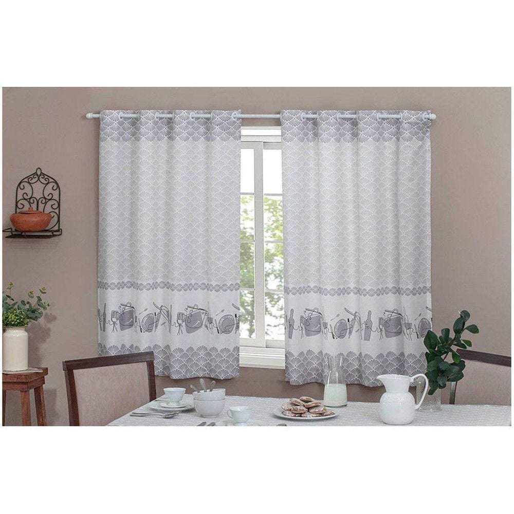 Cortina para Cozinha 2,00x1,40 Casa D`oro Sultan Cora