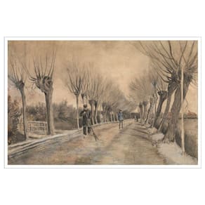 Quadro Estrada Em Etten de Van Gogh 40x60cm Moldura Branca
