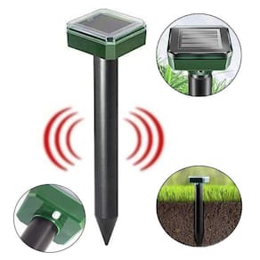 Repelente Solar Ultrassonico Pragas Roedores Cobra Rato Jardim Quintal Externo