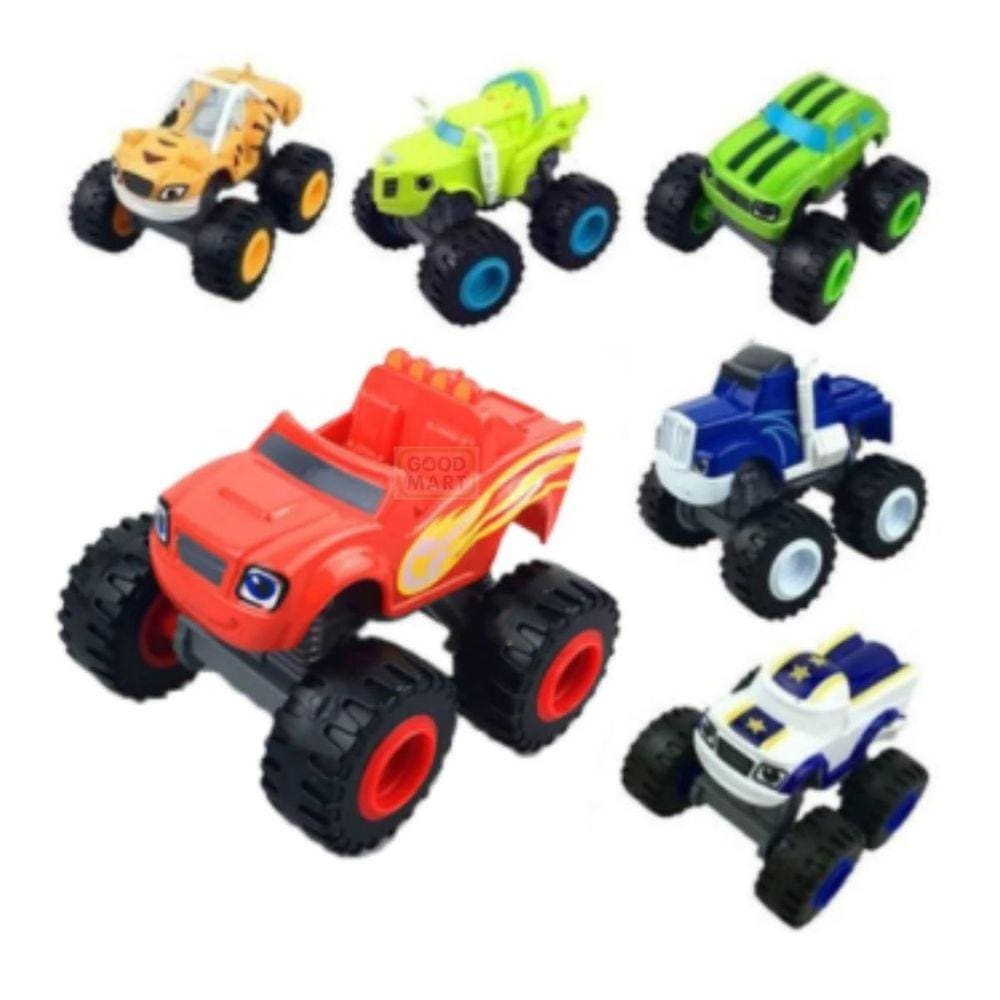 Kit Blaze Monster Machines 6 Carrinhos Fricção Barato Super Oferta no  Shoptime