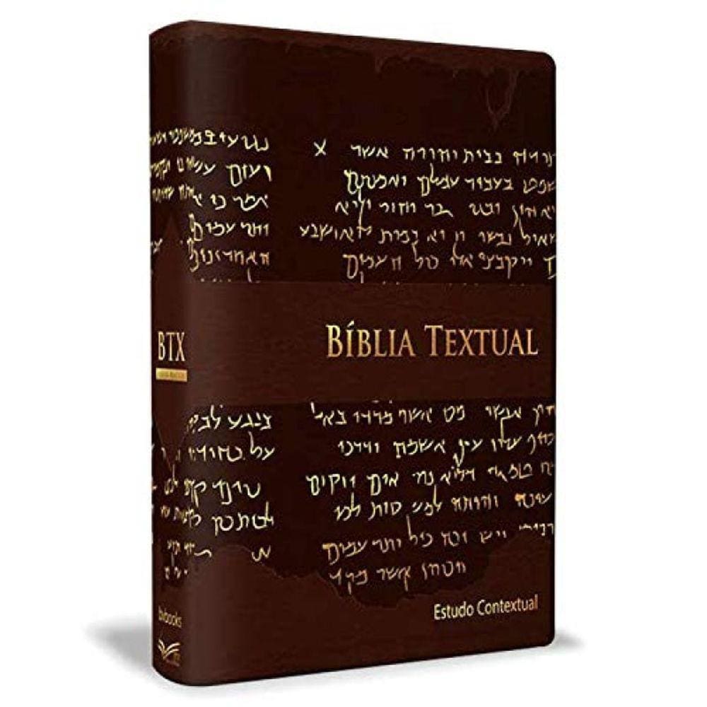 Biblia Textual - Luxo Marrom