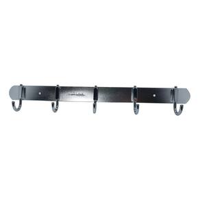 Cabide Gancho De Parede Quíntuplo Aço Inox Banheiro/Cozinha