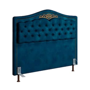 Cabeceira Holanda 0,90 Para Cama Box Solteiro Azul Luxor