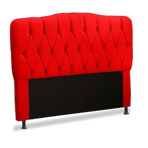 Cabeceira Eduarda 1,60 Para Cama Box Queen Vermelho Soft Skin