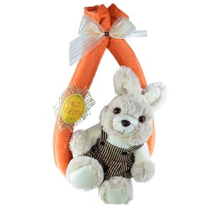 Coelho Guirlanda Oval- 1 Unidade - Páscoa - Urso Pelúcia.