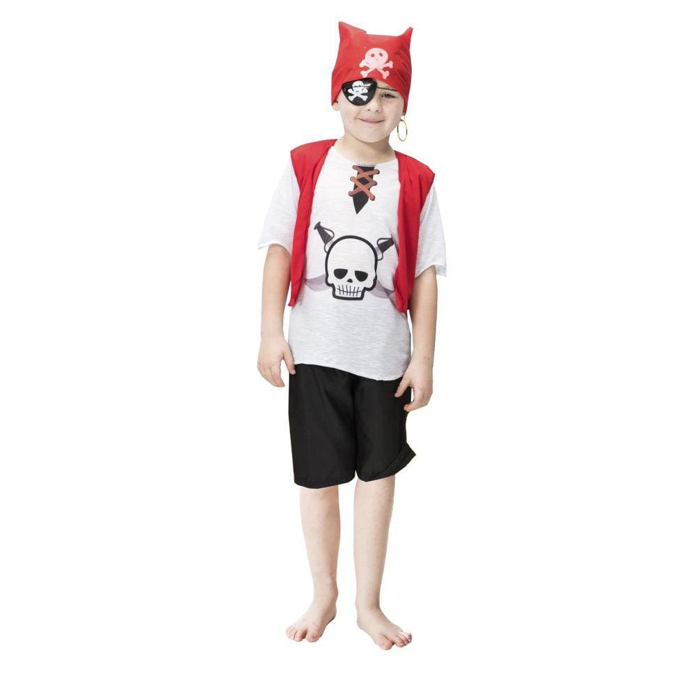 Fantasia Pirata Masculina Infantil com Tapa Olho - Spook - Fantasias para  Crianças - Magazine Luiza