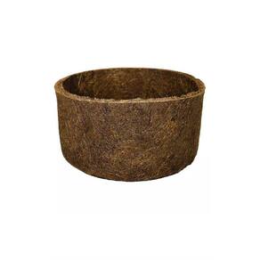 Vaso De Fibra De Coco Com Prato E Cabo De Aço N 4
