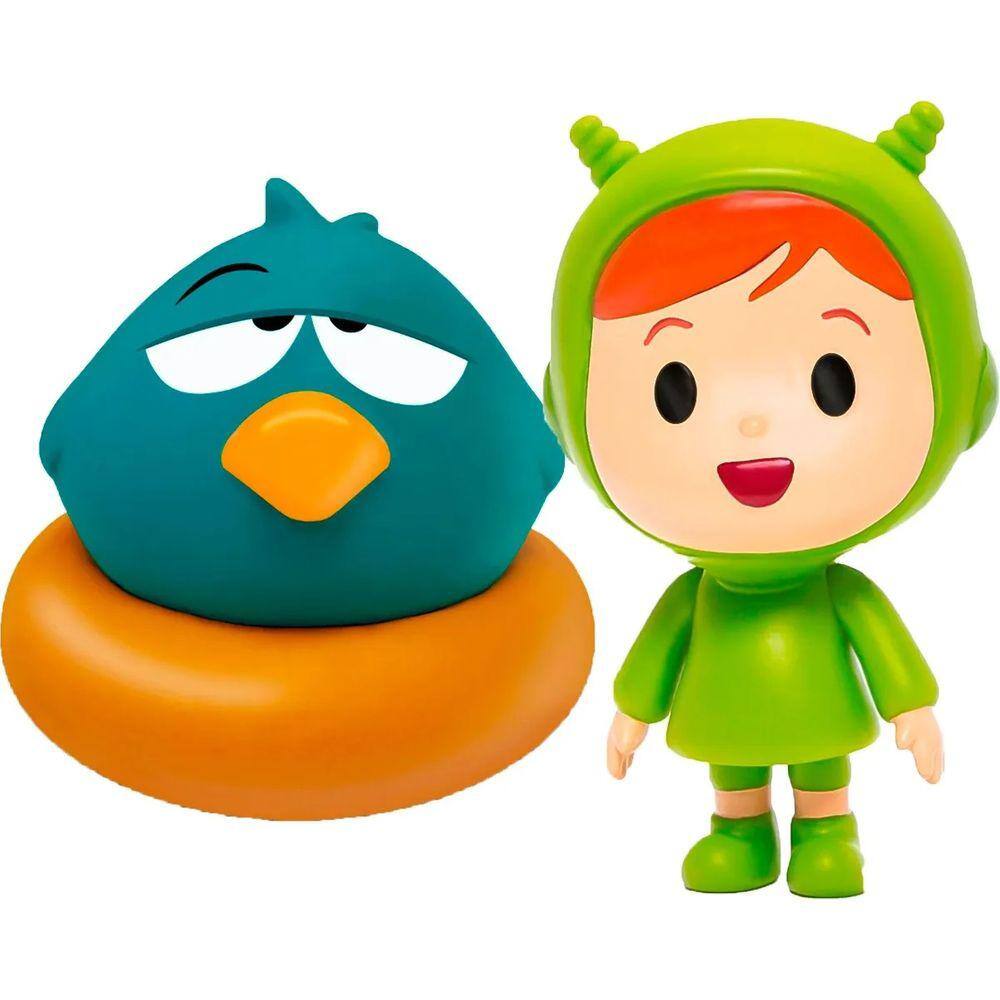 Kit 7 Boneco Vinil Pocoyo Elly Pato Loula Nina Fred E Sonequinha Turma ...