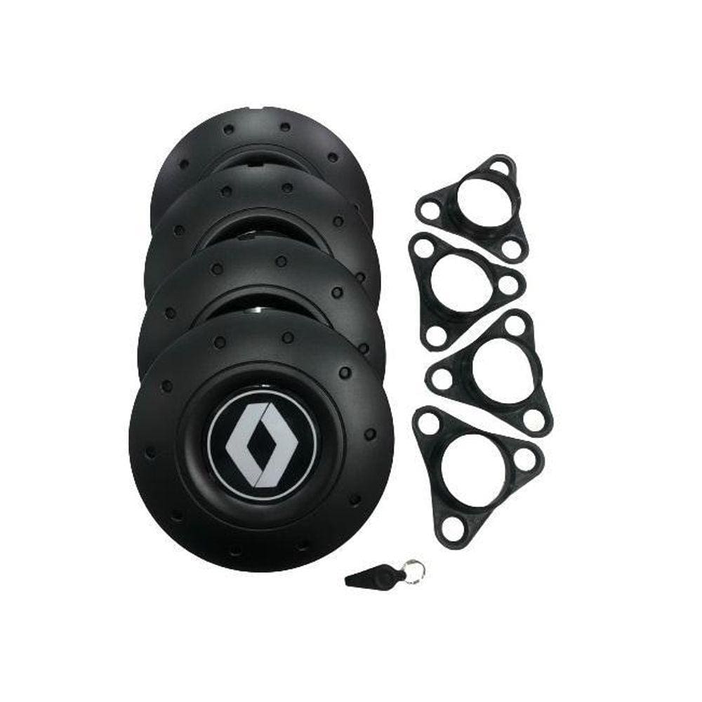 Jogo De Calotas De Centro Miollo Para Renault Kwid Aro 14