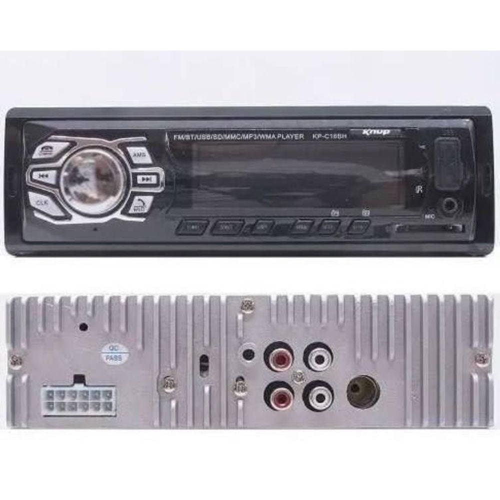 Radio Som Para Carro 60Wx4 Bluetooth Usb Sd Aux Viva Voz