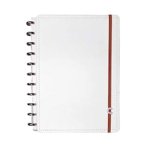 Caderno Inteligente 1/4 A5 All White Com 80 Folhas