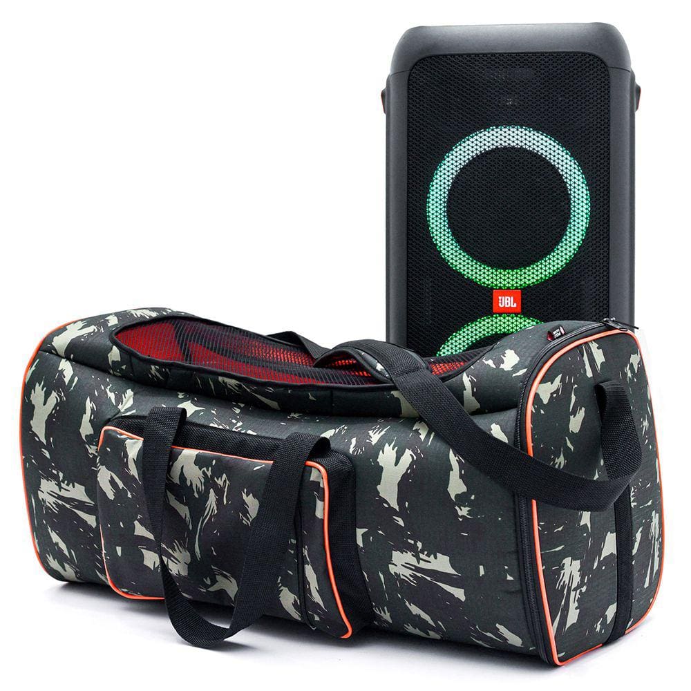Case Bolsa Bag Partybox 300 Com Tela Frontal - Camuflada