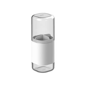 Suporte Porta Escova Creme Dental Banheiro Martiplast Cinza
