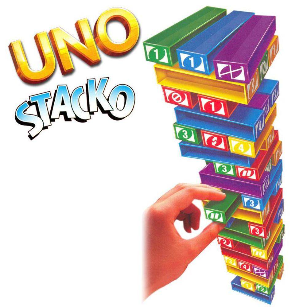 Jogo De Mesa Uno Stacko De 2 A 10 Jogadores Mattel 43535 em