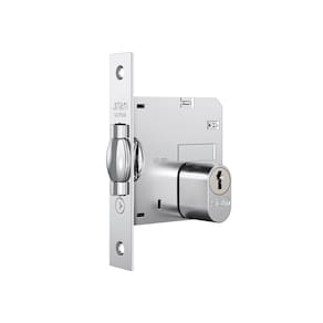 Fechadura STAM Pivotante Nice 1005 Roseta Redonda Inox - 42006