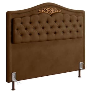 Cabeceira Para Cama de Casal Holanda 1,40 Castor Veludo