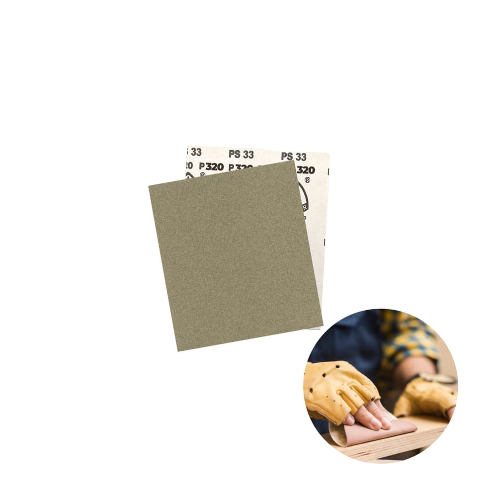 Lixa em Folha 230 x 280 mm para Madeira em Geral Grão 320