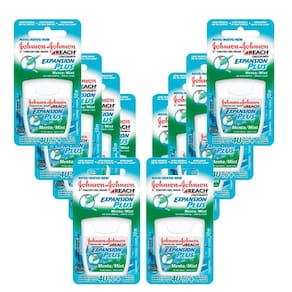 Kit 10 Fio Dental Reach Expansion Plus Menta Johnson`s 50m
