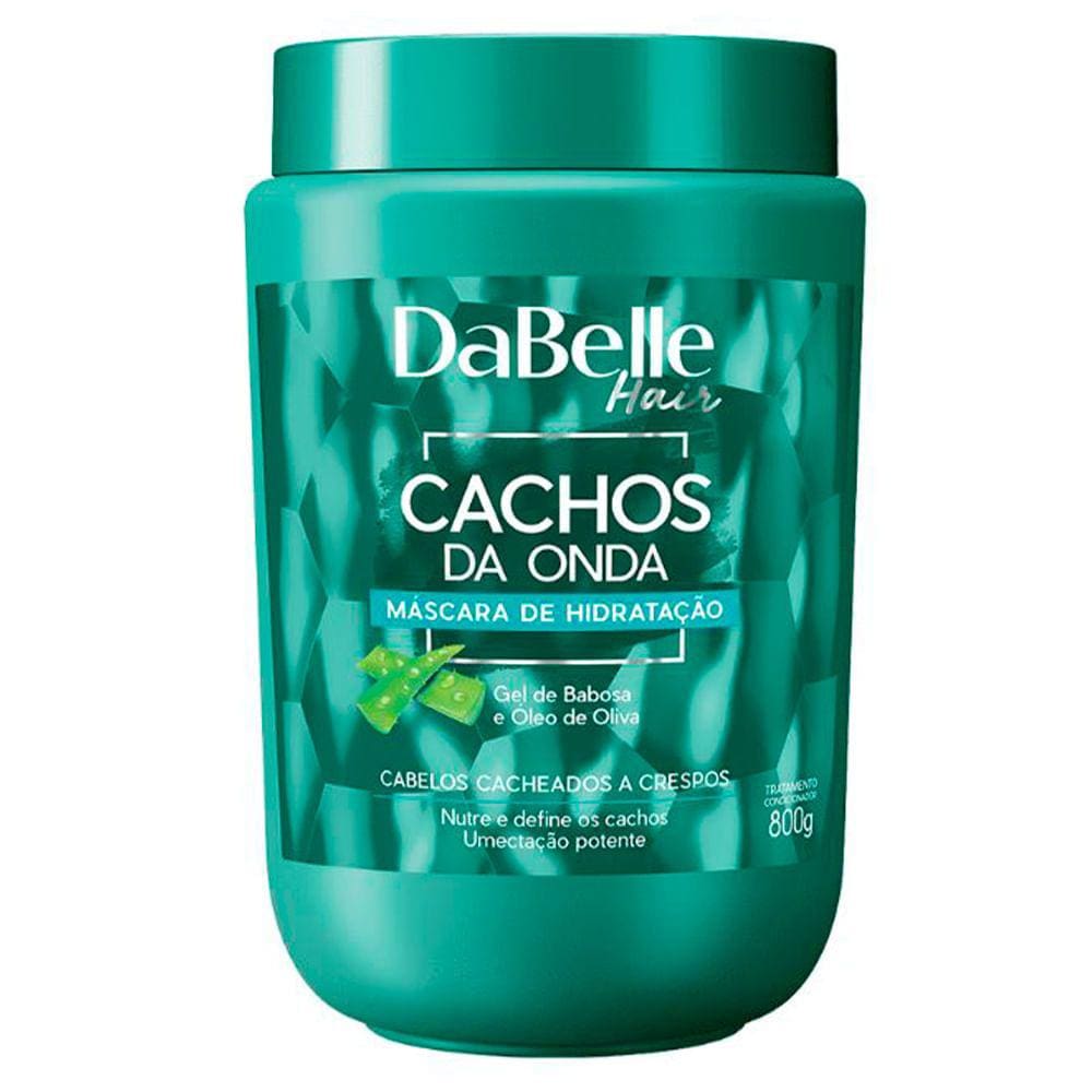 Máscara Capilar De Hidratação Dabelle Cachos Da Onda 800g