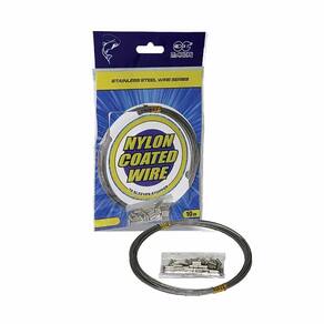 Cabo De Aço Revestido Em Nylon P/ Pesca Nickel 50Lb 10M